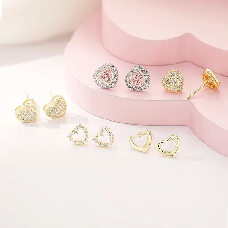 heart silver earrings manufacturer