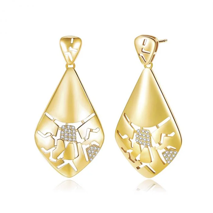 diamond pendant earrings SES01307