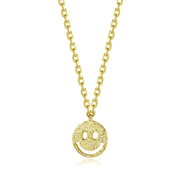 smiley face necklace SNS01324