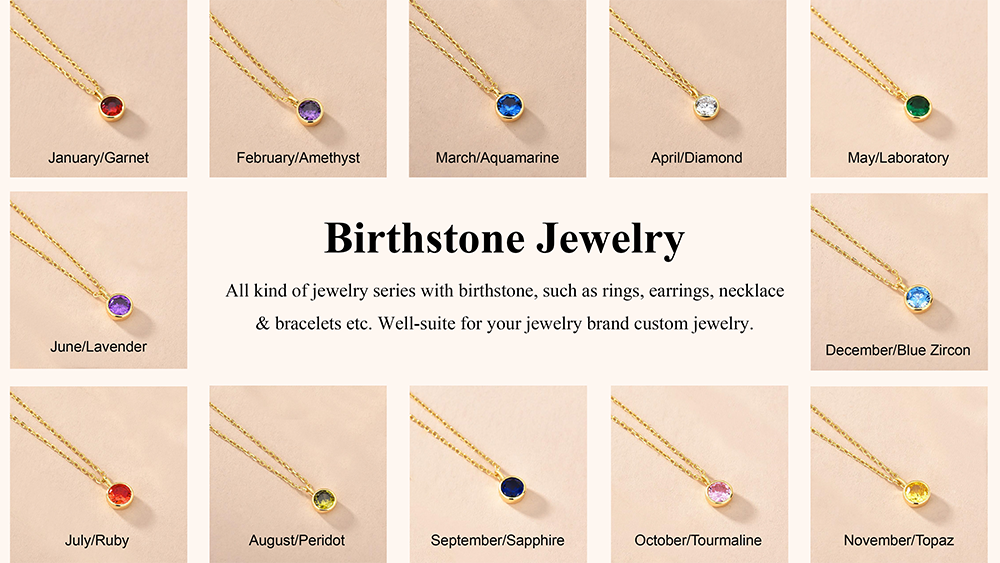 custom birthstone jewelry