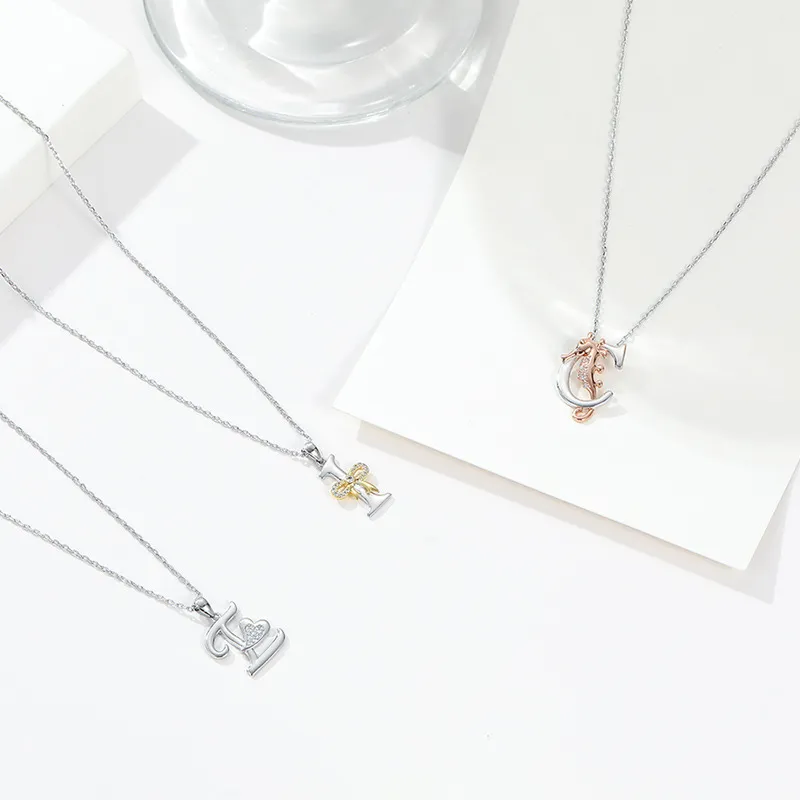 letter pendants necklace