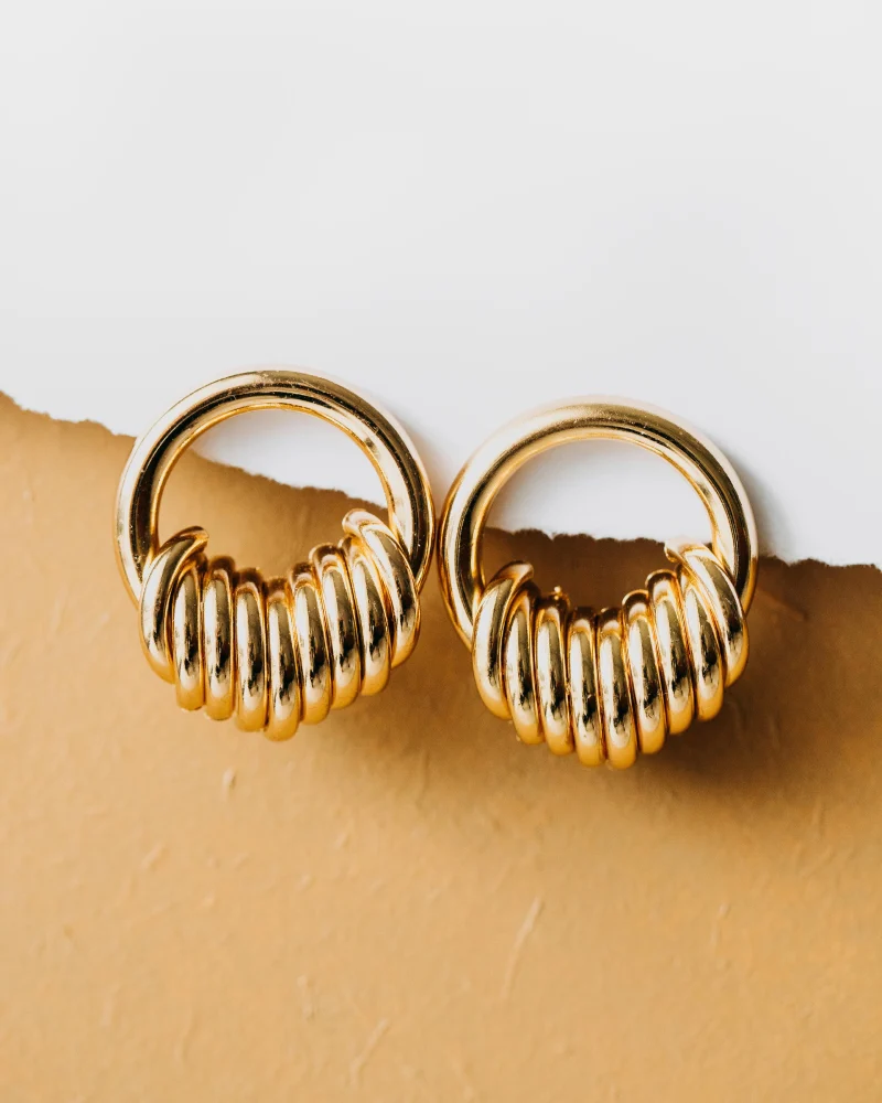 gold plated earrings