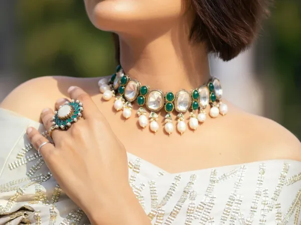 luxury pearl jewelry set