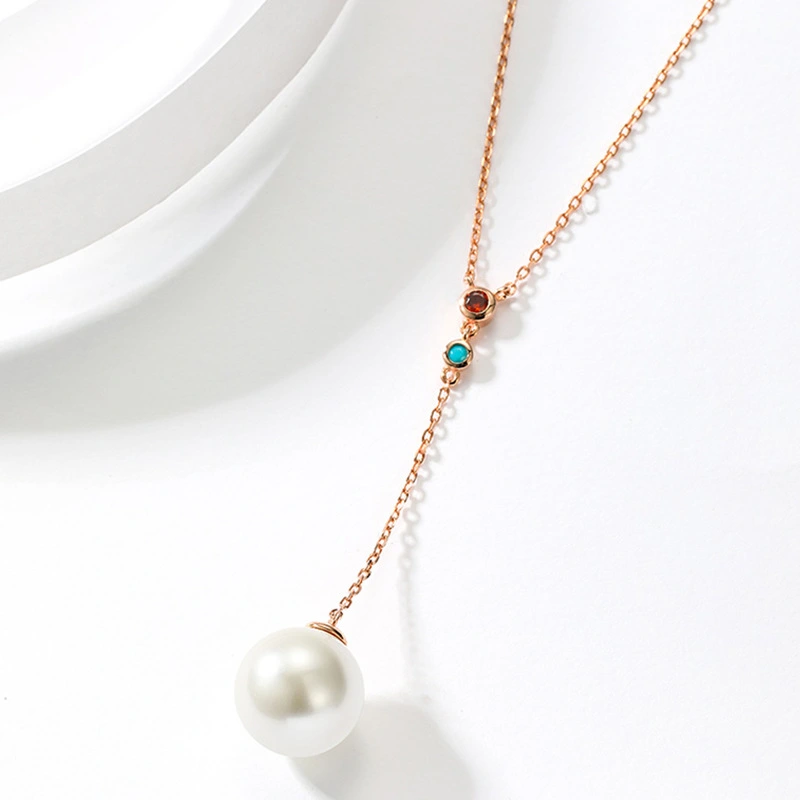 silver pearl necklace