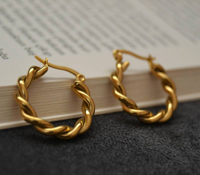 gold bonded earrings