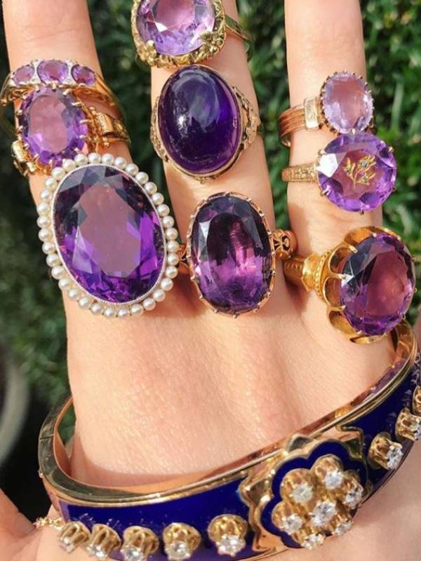 amethyst rings